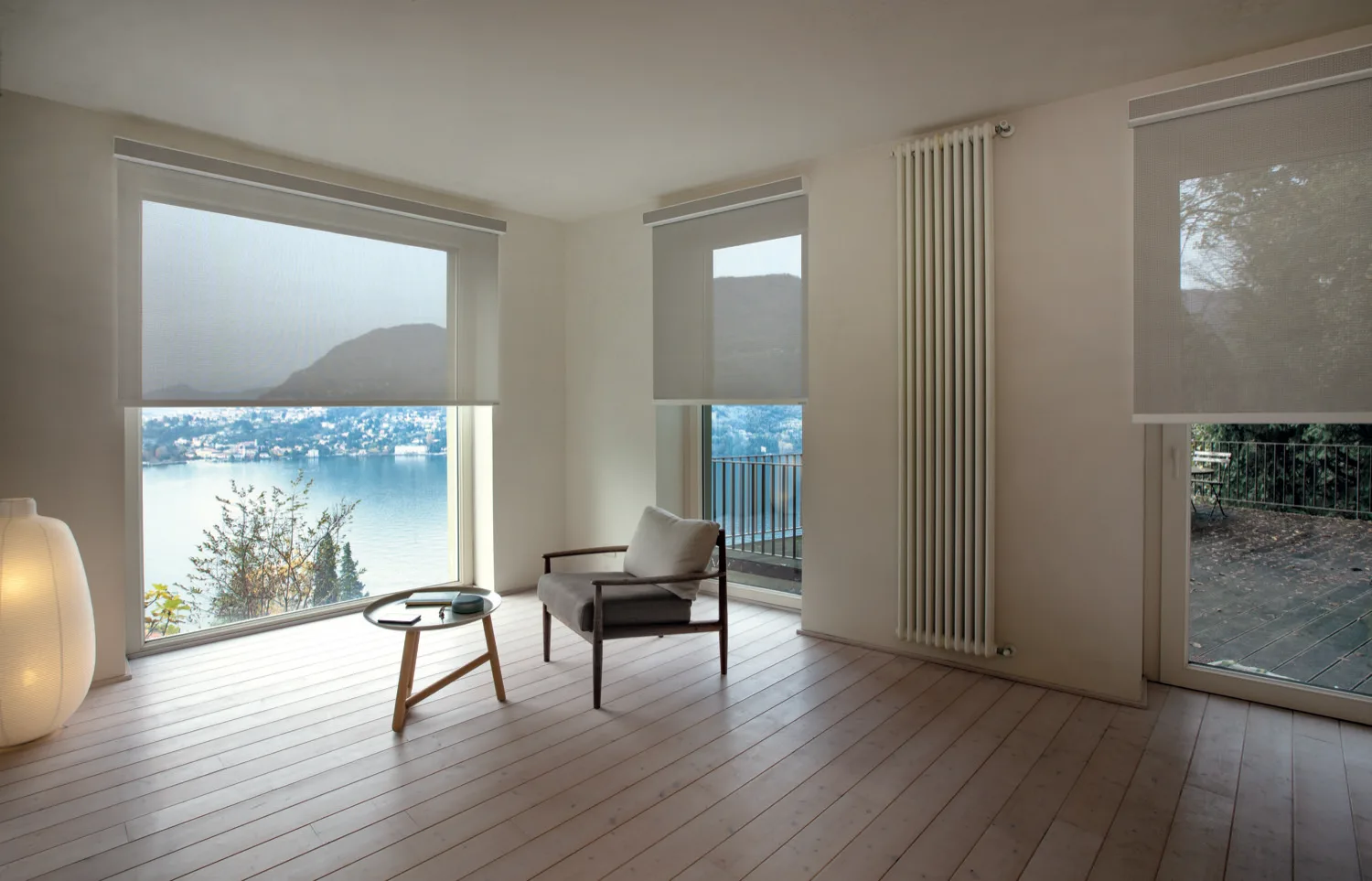 Cortina Roller Screen Decored, ideal para espacios comunes donde requieras luz natural y visibilidad