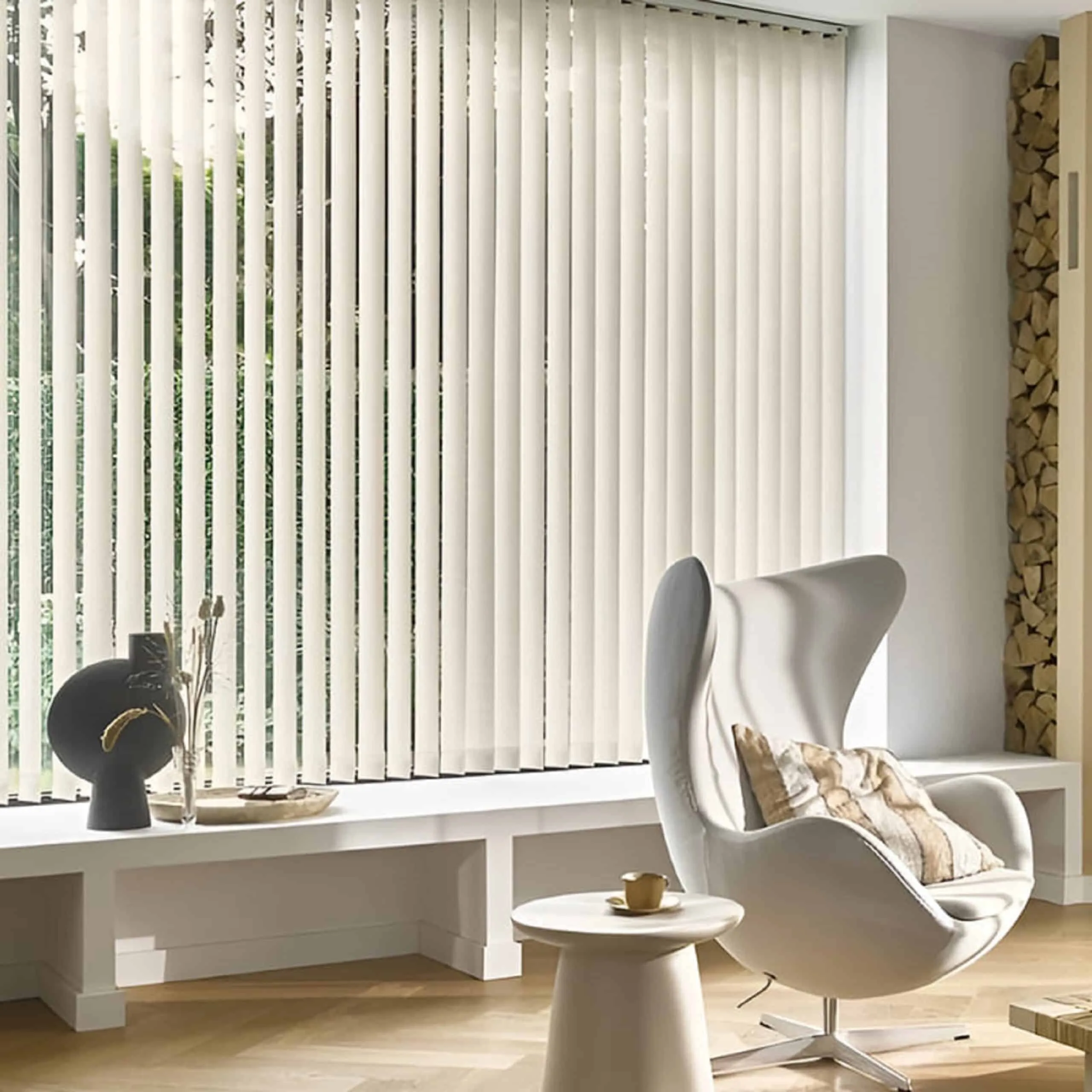 Cortina Vertical Tela Traslucida Decored. Ideales para espacios comunes donde requieras luz y privacidad